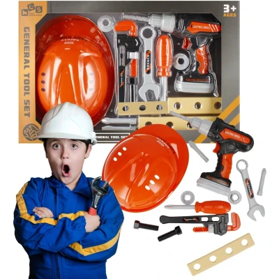 Afbeelding van Plastic Gereedschapsset + Helm voor Kinderen 3+ MEGA CREATIVE
