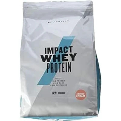 Afbeelding van Myprotein Impact Whey Proteïne, Strawberry Cream (aardbeicrème), 1 verpakking (1 x 5.000 g)