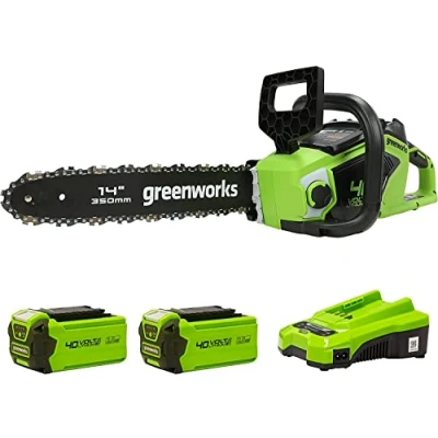 Afbeelding van Greenworks 40 volt accu kettingzaag incl 2 x 2.0Ah en oplader
