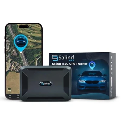 Afbeelding van SALIND GPS Tracker met magneet Geschikt voor auto&#039;s, machines, boten en meer een batterij die het 90 dagen uithoudt (in de Standby Modus) Actuele postiebepaling Antie diefstal bescherming