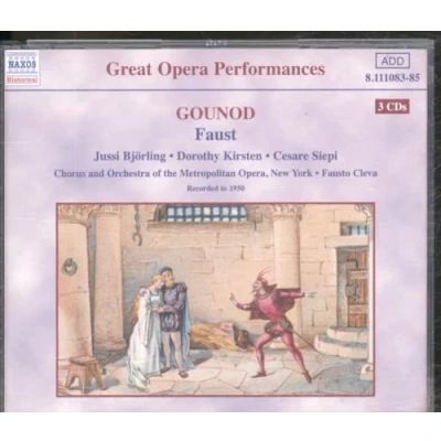 Afbeelding van Jussi Björling, Dorothy Kirsten, Cesare Siepi, Chorus And Orchestra Of The Metropolitan Opera Gounod: Faust (3 CD)