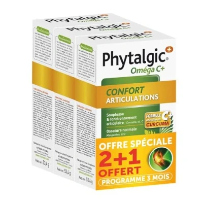 Afbeelding van Nutreov Phytalgic Omega C+ Gewrichtscomfort Verpakking van 3 x 60 Capsules
