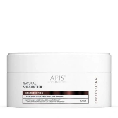 Afbeelding van Apis natuurlijke sheaboter met arganolie. voor gezichtsmassage 100g