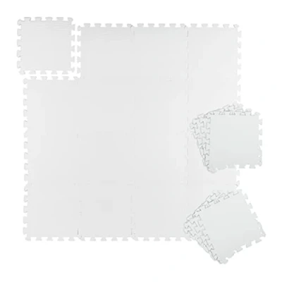 Afbeelding van Relaxdays Fitness puzzelmat 24 puzzelstukken elk 30 x cm sportmat uitbreidbaar