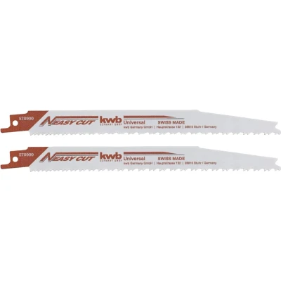 Afbeelding van KWB Easy Cut reciprozaagblad 205 mm Bi metaal Hout en kunststof HCS 578900 2 stuks
