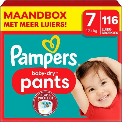 Afbeelding van 4x Pampers Baby Dry Luierbroekjes Maat 7 (17+ kg) 29 Stuks
