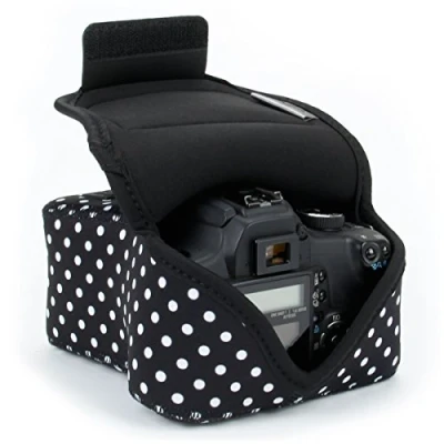 Afbeelding van USA Gear cameratas voor DSLR camera, neopreen, riemlus en accessoirevak, Nikon D3400, Canon EOS Rebel SL2, Pentax K 70 meer