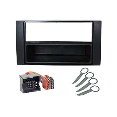 Afbeelding van Audioproject A160 Auto radio inbouwset compatibel met Ford Focus 2 C Max Transit Fiesta Fusion Kuga S adapter ontgrendelingsbeugel zwart