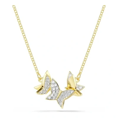 Afbeelding van Swarovski Lilia Ketting Small Goud glanzend Kristal, Eén maat, Kristallen