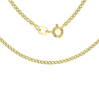 Afbeelding van Carissima Gold Dames holle pantserketting 9 K (375) geelgoud 2,2 mm