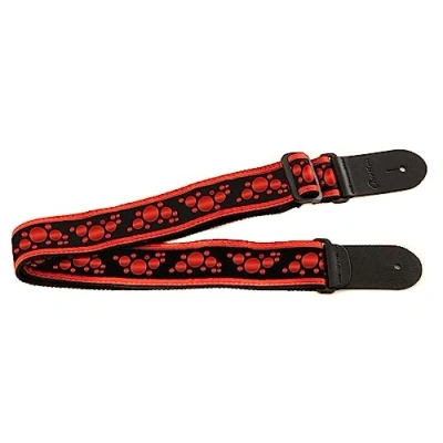 Afbeelding van Ovation Gitaarband Nylon, Signature Motief &quot;Multi Soundhole&quot;, ruby red, rood