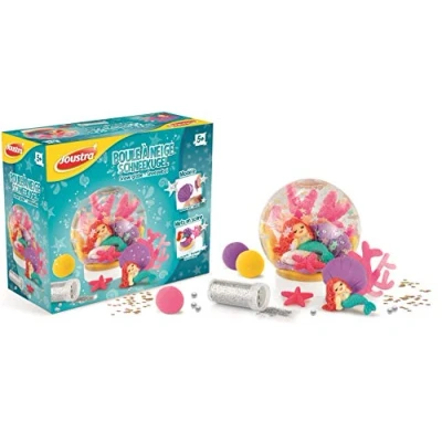 Afbeelding van Joustra J41727 creatieve en knutselset sneeuwbal zeemeermin eigen snuif met onderwaterwereld, meerkleurig
