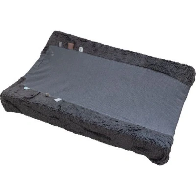 Afbeelding van Snoozebaby GOTS Kleedkussenhoes Happy Dressing (45 x 70cm) Storm Grey
