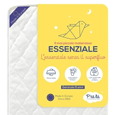 Afbeelding van P&#039;tit lit Onmisbaar Baby Matras 70x140 cm Ademend : 1 Zomerzijde / Winterzijde Oeko Tex® EU product