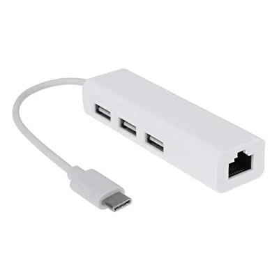 Afbeelding van Yessetry USB C 3.1 Type naar RJ45 Ethernet Lan Adapter Hub Kabel voor PC