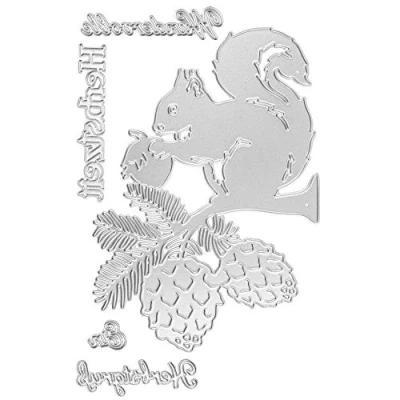 Afbeelding van Stanssjablonen, herfsttover, 5 stuks