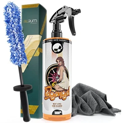 Afbeelding van detailmate Velgenreinigingsset: Nuke Guys velgengel, velgenreiniger, 1L, pH neutraal + Aurum ultraFlat microvezel velgenborstel microvezeldoek 320GSM