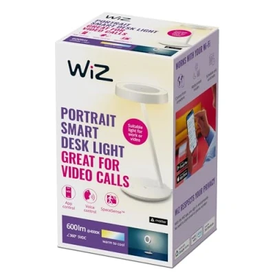 Afbeelding van WiZ smart bureaulamp alle tinten wit licht