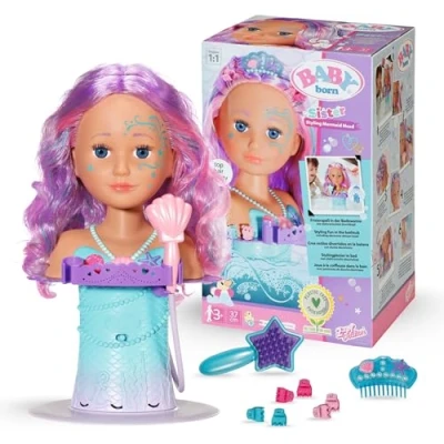 Afbeelding van Zapf Creation BABY born® Zuster Styling Hoofd Zeemeermin