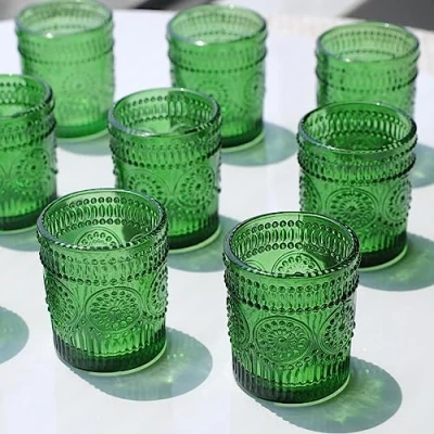 Afbeelding van Vohocandle Groene theelichthouders in 12 delige set, votiefkaarsenhouders voor tafeldecoratie bij bruiloften, de vakantie