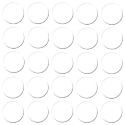 Afbeelding van haggiy Zelfklevende afdekkappen voor meubels en vloeren schroefafdekking afdekking schroeven meubelbeschermkappen Ø14 mm 25 stuks meubelpleiste (kristalwit)