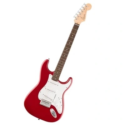 Afbeelding van Fender Squier Debut Series Stratocaster Electric Guitar, Beginner with 2 Year Warranty, Satin Dakota Red