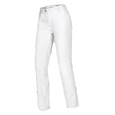 Afbeelding van BP 1734 686 dames chinosbroek van gemengd weefsel met stretchcomfort wit, maat 46n