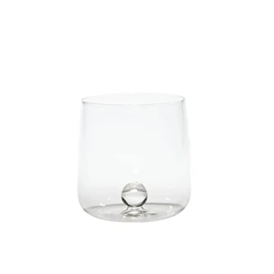 Afbeelding van Zafferano drinkbeker van borosilicaatglas, handgemaakt, Bilia, bol transparant, inhoud 44 cl, diameter 88 mm, 6 stuks