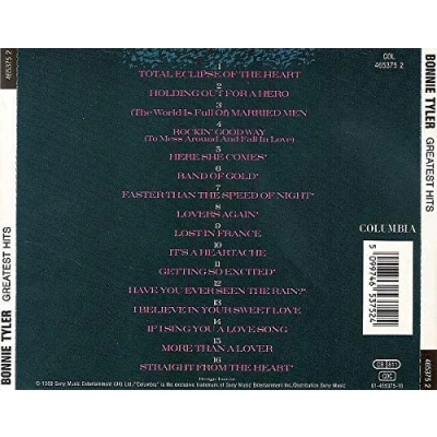 Afbeelding van Bonnie Tyler greatest hits
