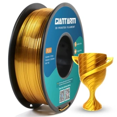 Afbeelding van GIANTARM Silk PLA filament 1,75 mm, 3D printerfilament, PLA, 1 kg spoel, zijdegoud