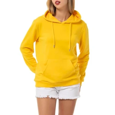 Afbeelding van Red Bridge Damestrui met capuchon, sweatshirt, hoodie, pullover, premium basic, geel, S