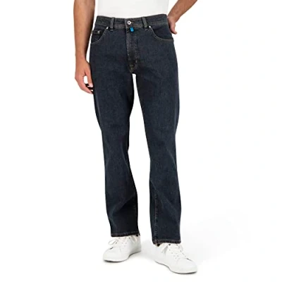 Afbeelding van Pierre Cardin heren broek wijde fit donkerblauw effen