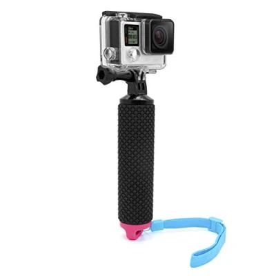 Afbeelding van MyGadget Drijvende Actie Camera Handler Stick Antislip Handvat Monopod Water Accessoire voor bijv. GoPro Hero Black 7/8 6 5 4 3+ 3, Xiaomi Yi 4K Roze