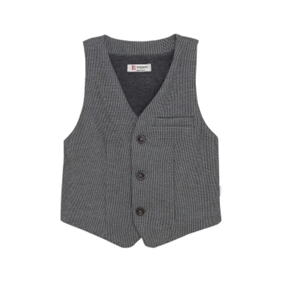 Afbeelding van Noppies Jongens Gilet Rumson Grey Melange 98 72% Recycled Polyester / 24% Viscose 4% Elastaan