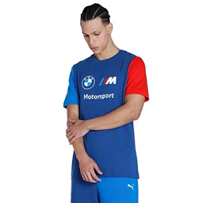 Afbeelding van Puma BMW MMS ESS LOGO Tshirt print, Heren, Maat: XL, Blue
