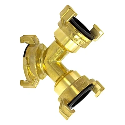 Afbeelding van VARIOSAN Snelkoppeling Y verdeler 12470, universeel, messing blank, systeem Geka