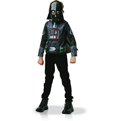 Afbeelding van Darth Vader™ t shirt met cape voor kinderen Verkleedkleding