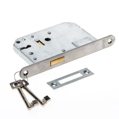 Afbeelding van Nemef Kastslot 1256/17 dm50 met 2 sleutels linkssluitend/rechtssluitend