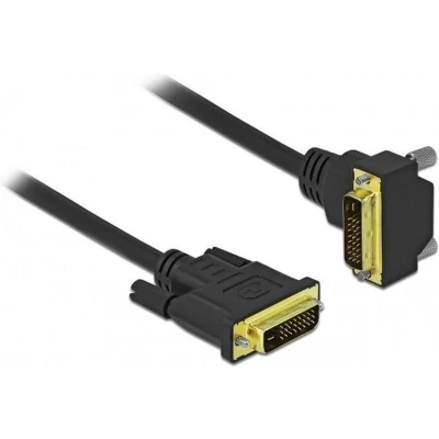 Afbeelding van Delock DVI kabel 24+1 mannelijk naar haaks 5 m