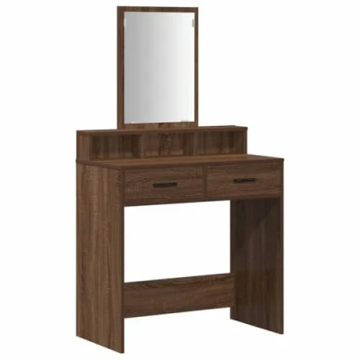 Afbeelding van vidaXL Bruin Eiken Hout 79 x 41 140 cm Bruine Kaptafel