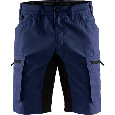 Afbeelding van Blaklader Service short stretch 1449 1845 Marineblauw/Zwart