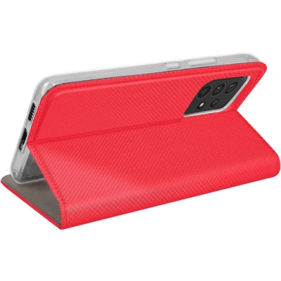Afbeelding van Jaym, Folio hoesje Geschikt voor Samsung Galaxy A53 5G magnetische functie standaard, Rood