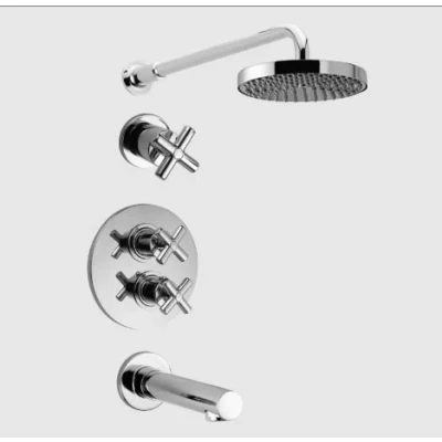 Afbeelding van Huber Suite Inbouw Bad/Doucheset met thermostaat 916ST01HCR