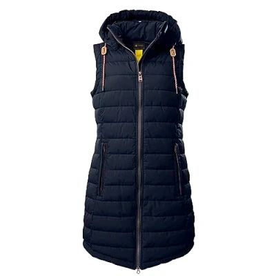 Afbeelding van G.I.G.A. DX Women&#039;s Gewatteerd vest/functioneel vest in donzen look met afritsbare capuchon GS 166 WMN QLTD VST, dark navy, 40, 39341 000