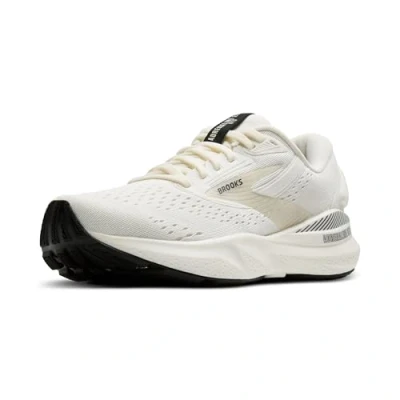 Afbeelding van Brooks Adrenaline GTS 24 Ondersteunende hardloopschoen voor heren, Kokos/Zwart/Wit Zand, 45 EU