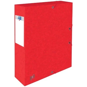 Afbeelding van Elba Elastobox Oxford Top File+ A4 Rug 60mm Rood karton