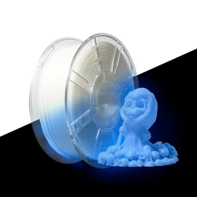 Afbeelding van iBOSS Brandt PLA+ filament 1,75 mm, Glow In The Dark, maatnauwkeurigheid: ± 0,02 3D printfilament, 1 kg, spoel, Luminescent PLA Plus filament, geschikt voor de meeste FDM printers, lichtgevend