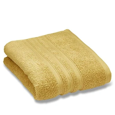 Afbeelding van Catherine Lansfield Zero Twist Zachte &amp; Absorberende Katoenen Handdoek Okergeel
