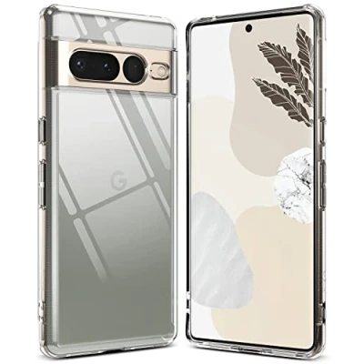 Afbeelding van Ringke Fusion Compatibel met Google Pixel 7 Pro Hoesje, Minimale Vergeling Antikras Harde Doorzichtige Achterkant Schokbestendige Bumper Cover voor de (2022) Doorzichtig