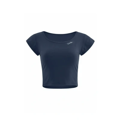 Afbeelding van Winshape Functional Light AND SOFT Cropped Kurzarm Sport Tshirt, Dames, Maat: Small, Anthracite